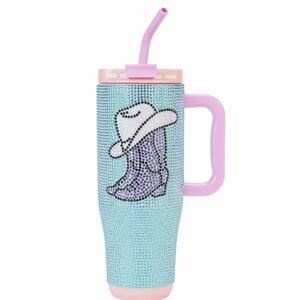 Simply Southern Pink Rhinestone 40 Ounce Tumbler